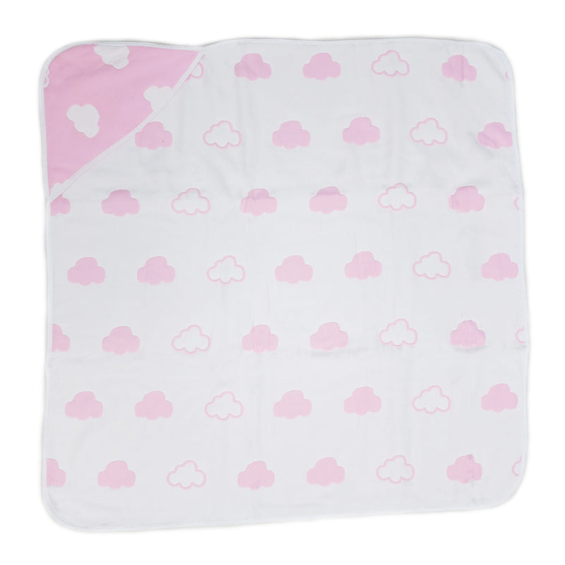 Pink Cloud Cotton Lightweight Baby Blanket 32"x32"