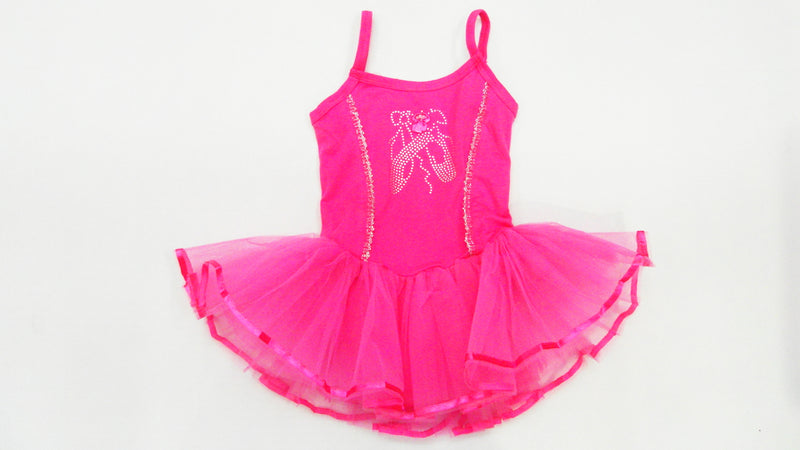 Hot Pink Ballet Shoe Ballet  Dress