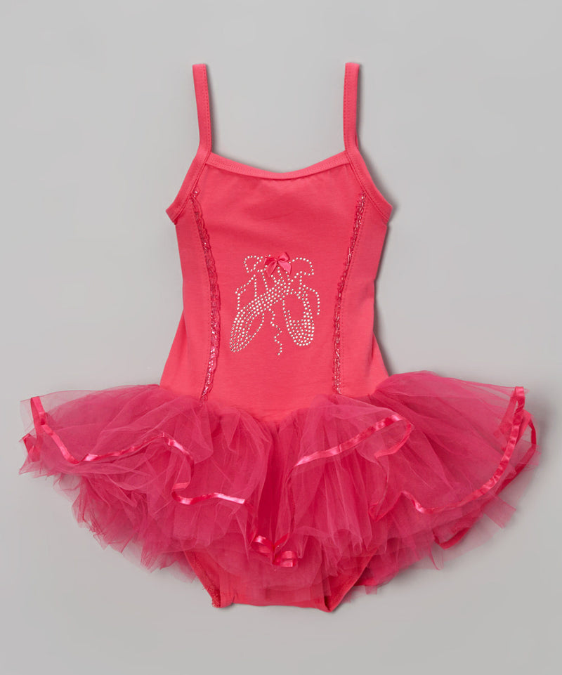 Hot Pink Ballet Shoe Ballet  Dress