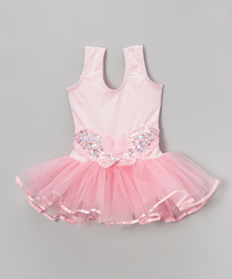 Pink Butterfly Ballet Dress