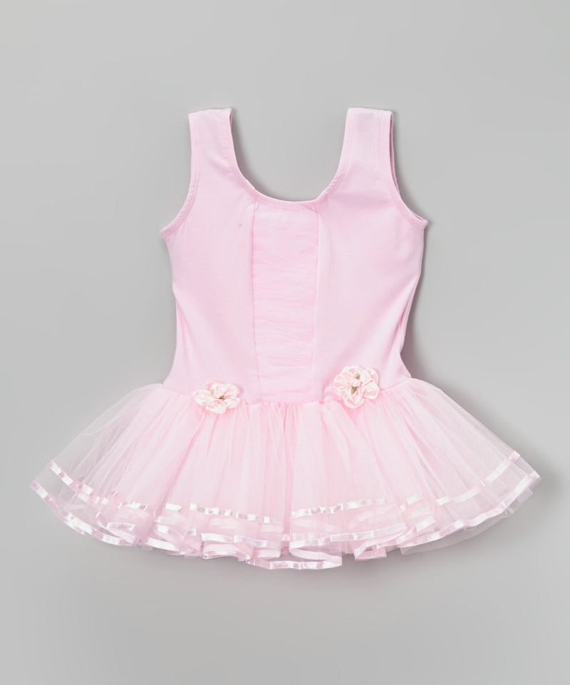 Pink Ruffle -Front Ballet Dress