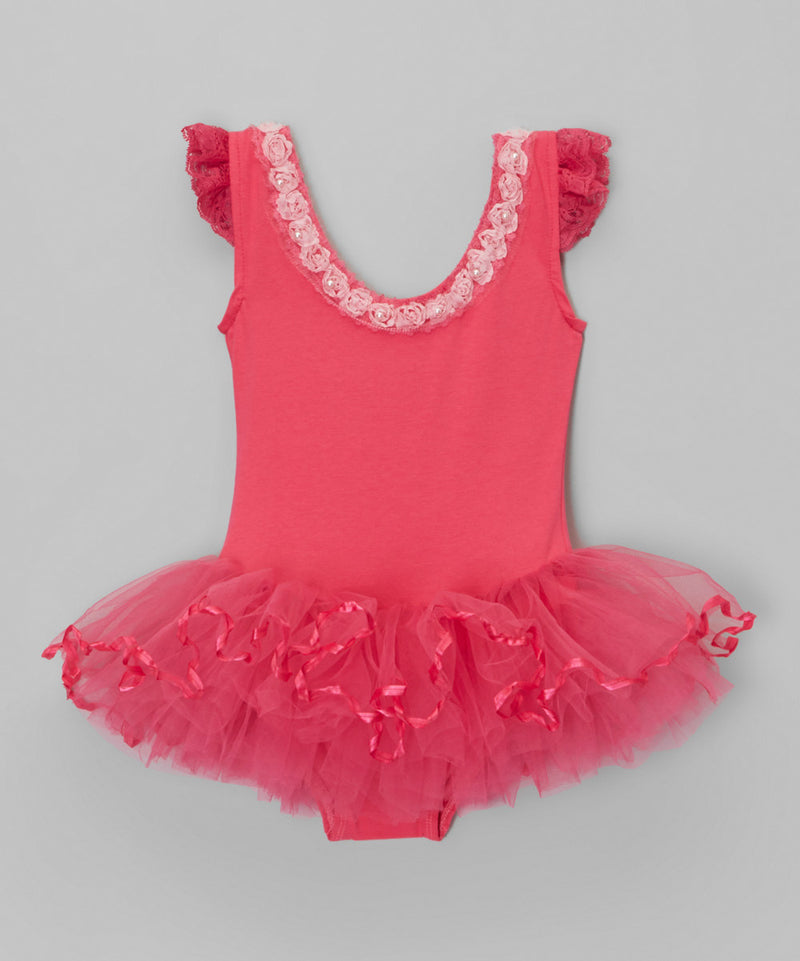 Hot Pink Pearl Ballet Dress