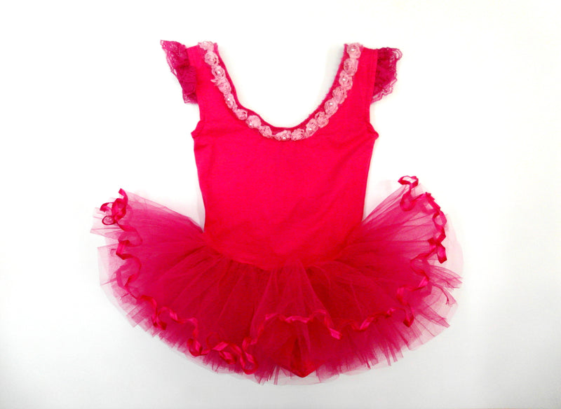 Hot Pink Pearl Ballet Dress