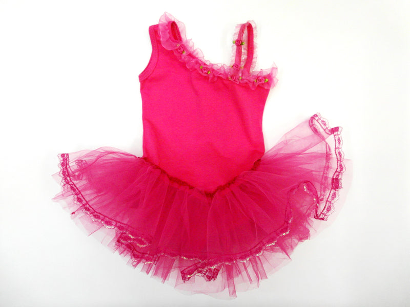 Hot Pink Asymmetrical Ballet Dress