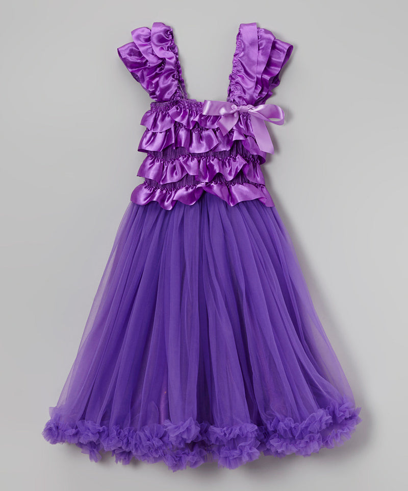 Purple Ruffle Top Petti Dress