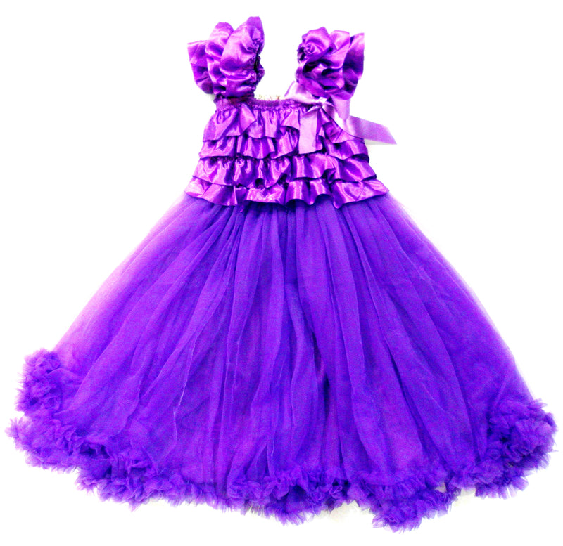 Purple Ruffle Top Petti Dress