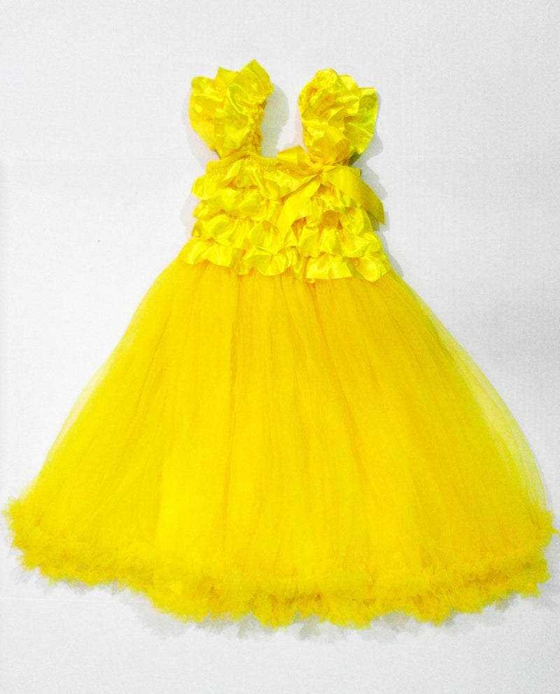 Yellow Ruffle Top Petti Dress