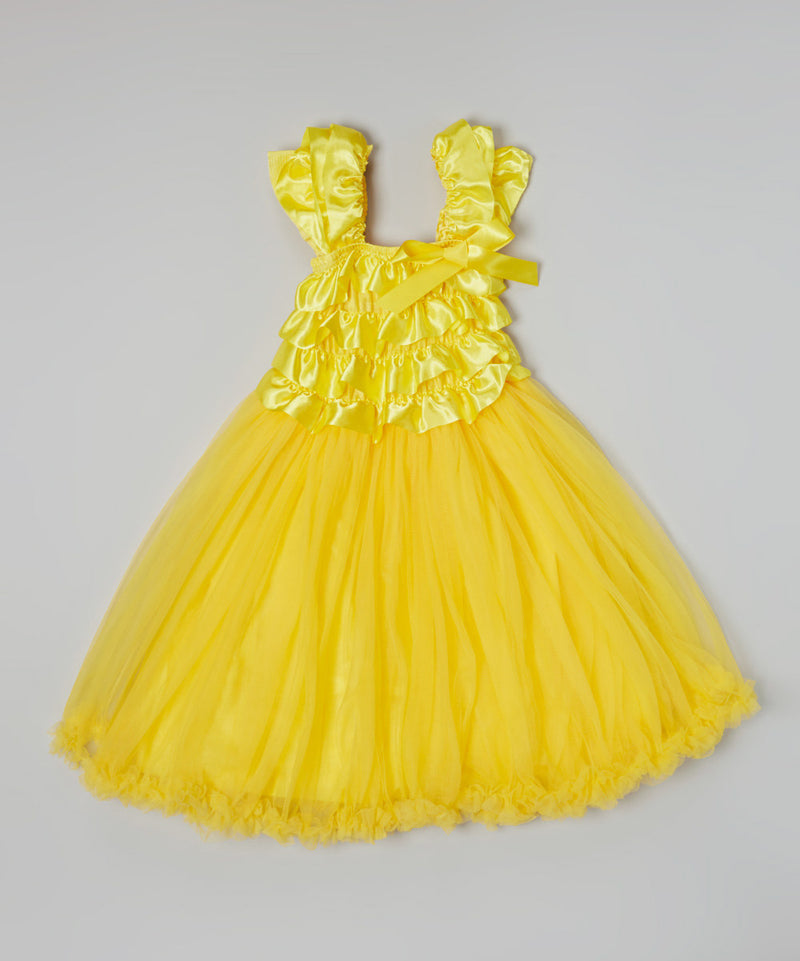 Yellow Ruffle Top Petti Dress