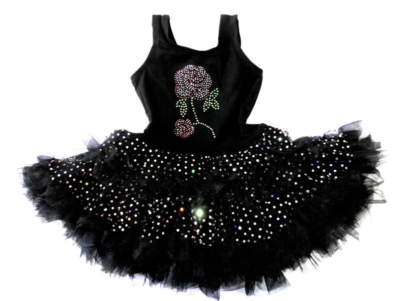 Black Rose Sparkly Petti Dress