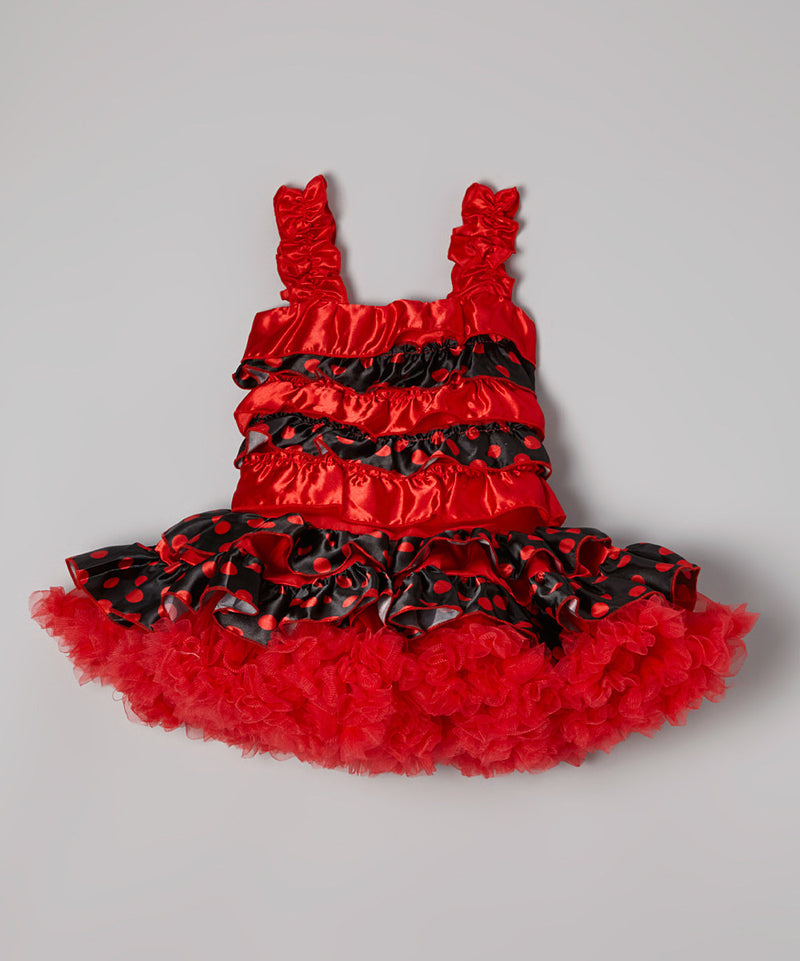 Red Ruffles Cupcake Dress