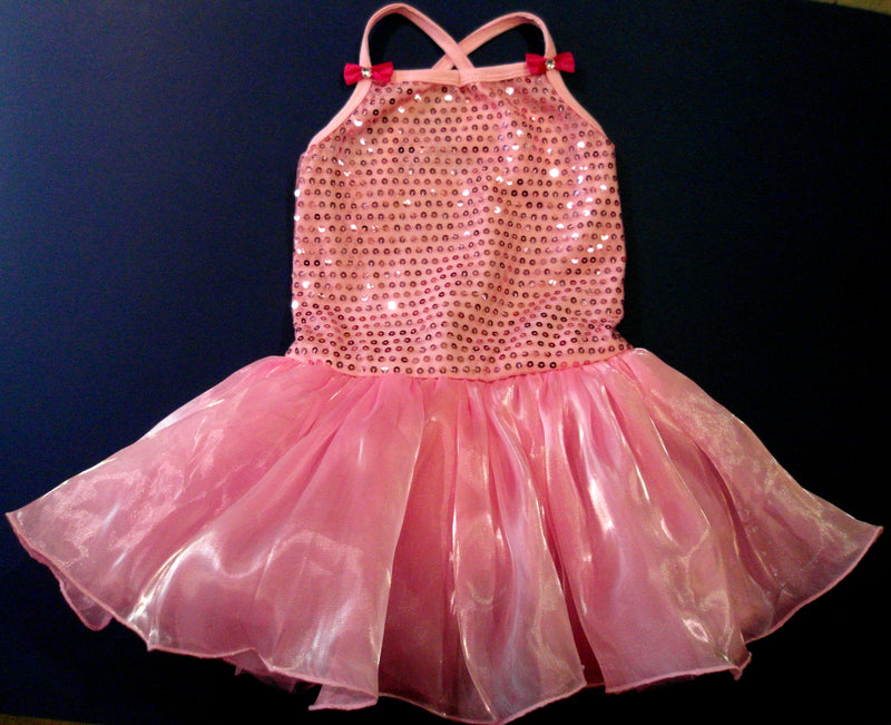 Pink Sequin Organdy Ballet Dress