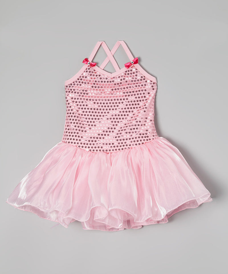 Pink Sequin Organdy Ballet Dress