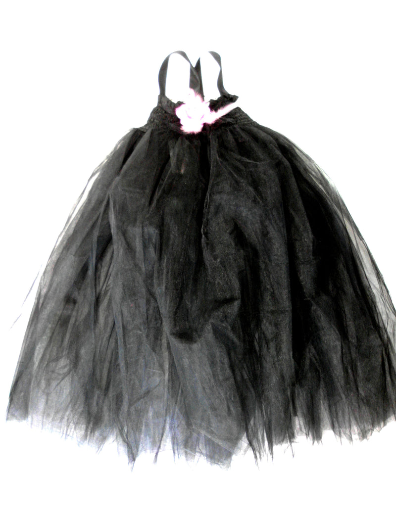 Black Sheer Fairy Long Dress