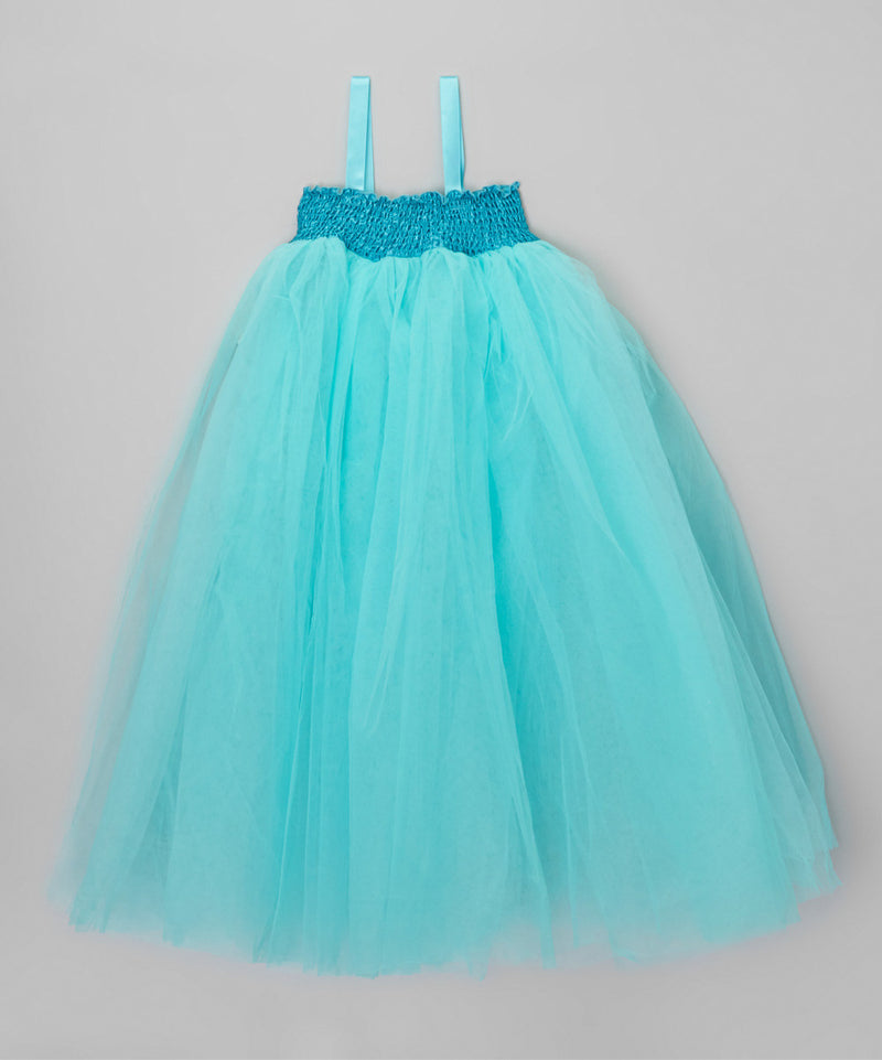 Turquoise Sheer Fairy Long Dress
