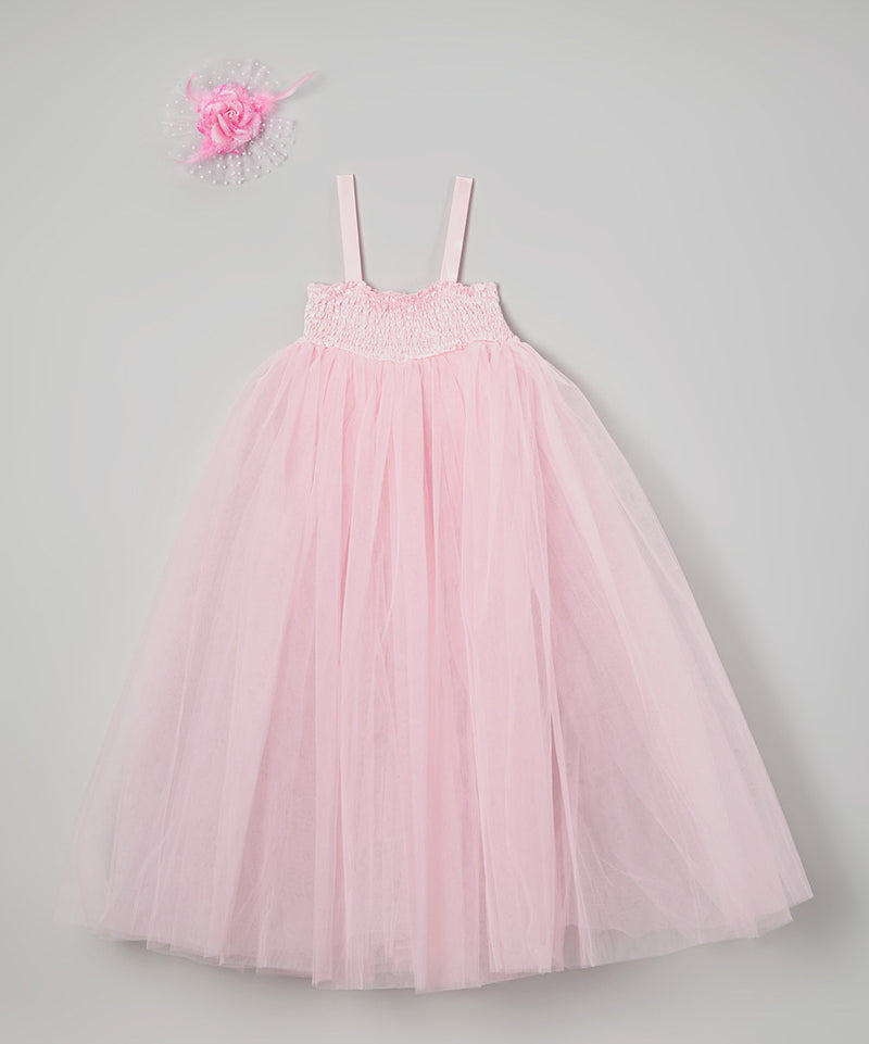 Pink Sheer Fairy Long Dress