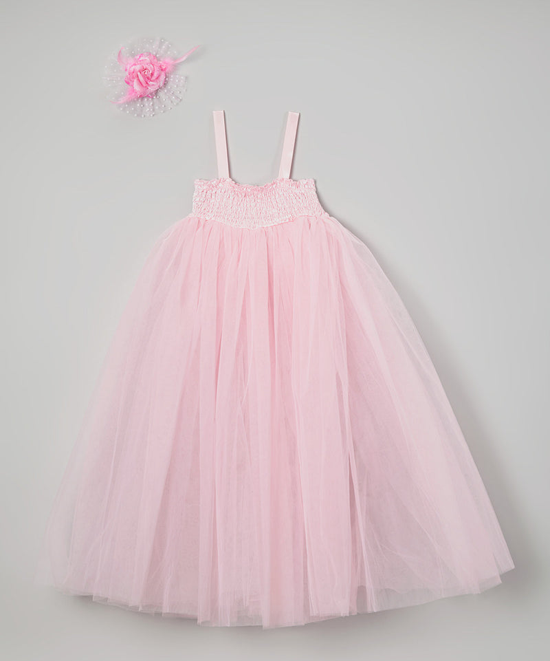 Pink Sheer Fairy Long Dress