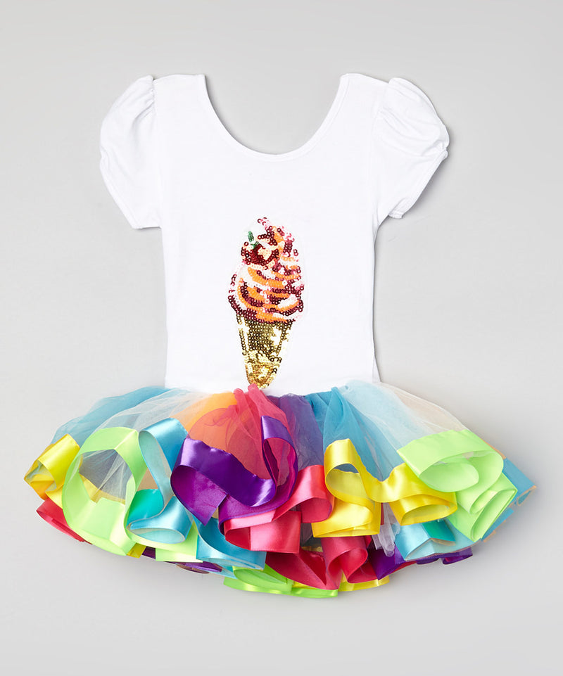 Rainbow Ice Cream Ballet Dress