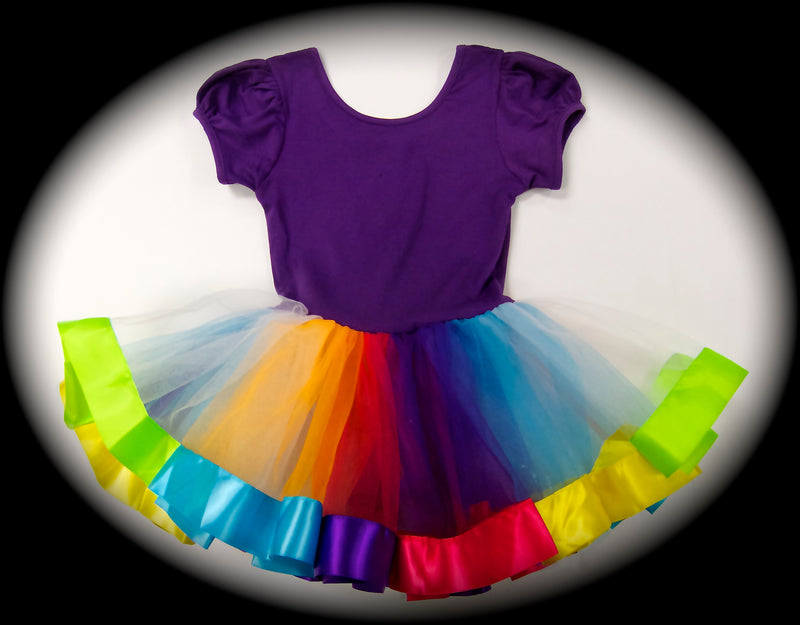 Purple & Rainbow Ballet Dress