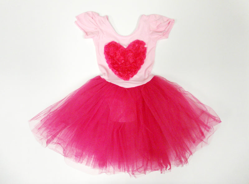 Pink/Fuchsia Heart Ballet Dress