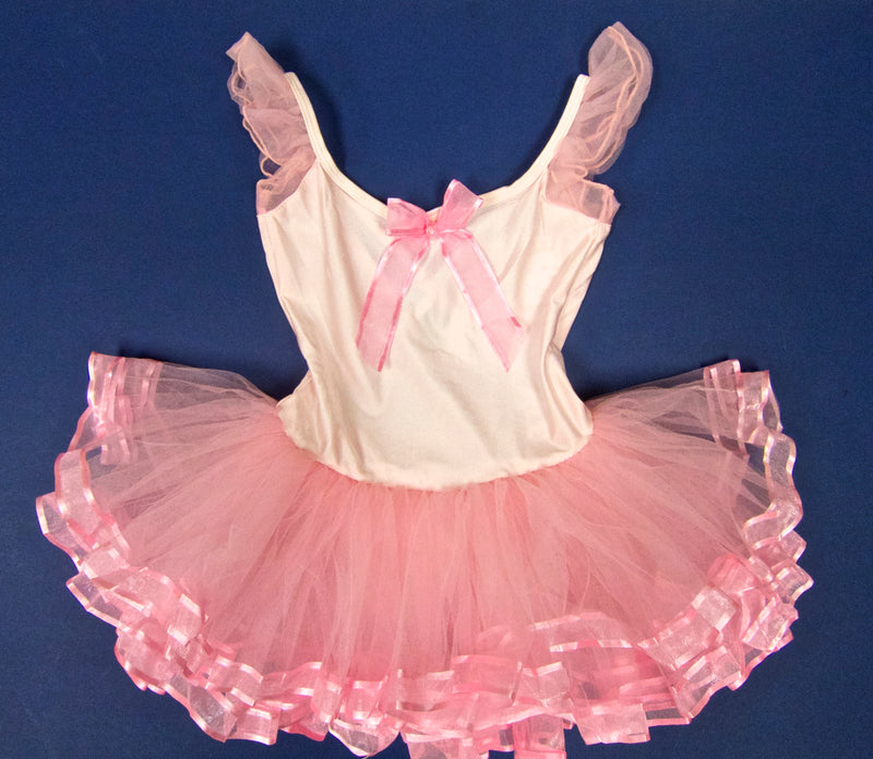 Pink Ribbon Lycra Ballet Dress