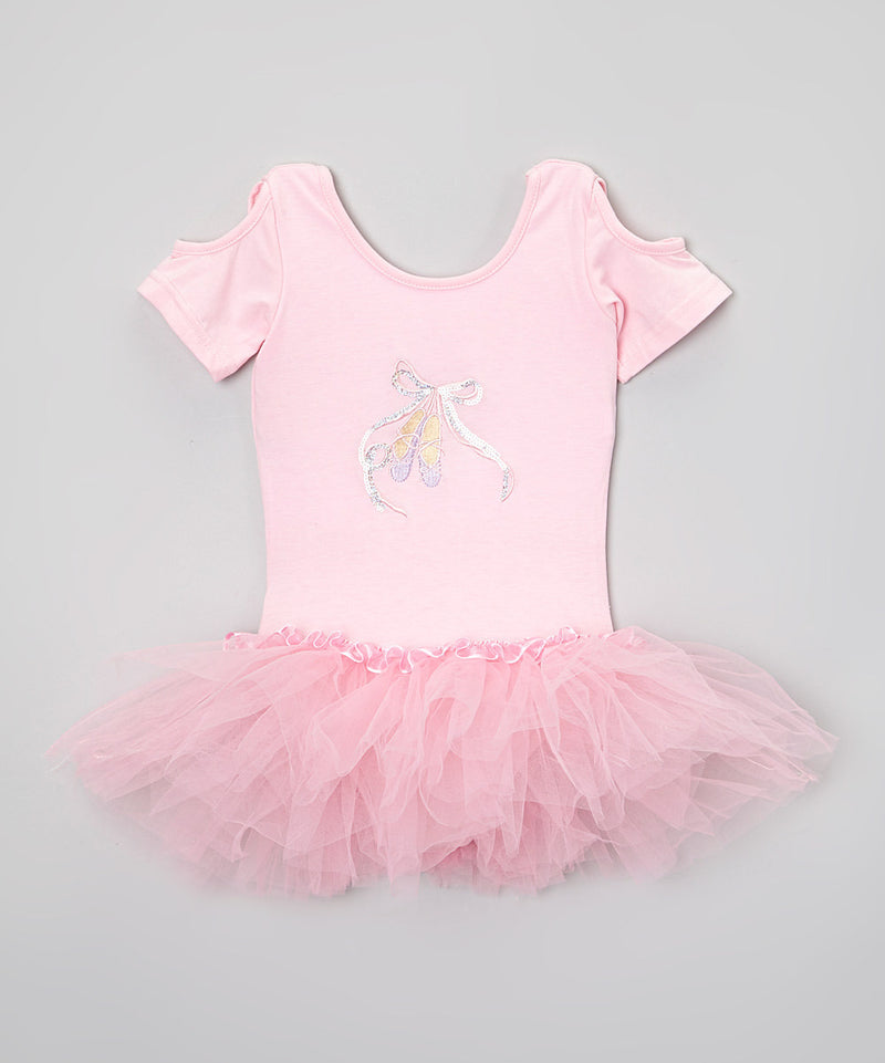 Pink Glitter Ballet Slipper Ballet Dress