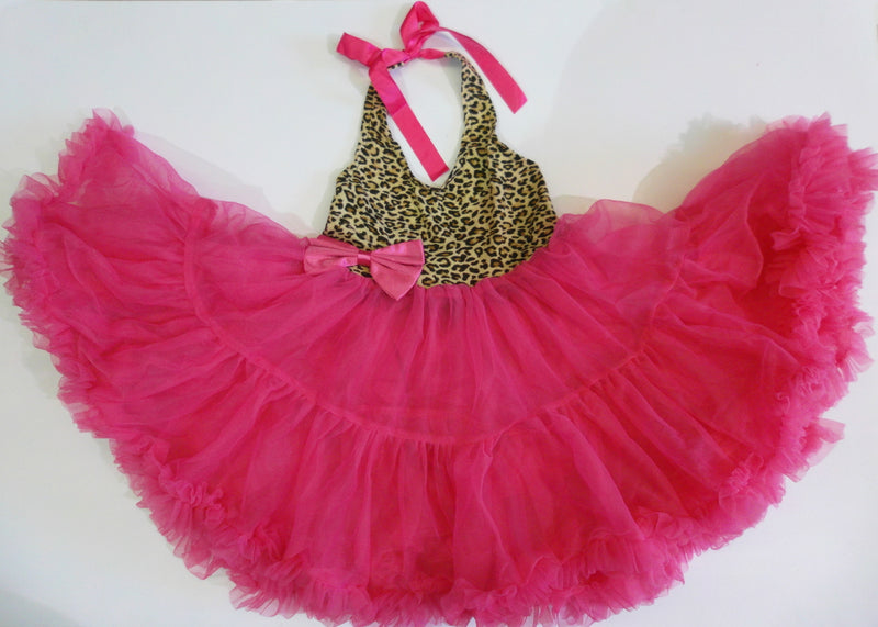 Cheetah Hot Pink Petti Dress