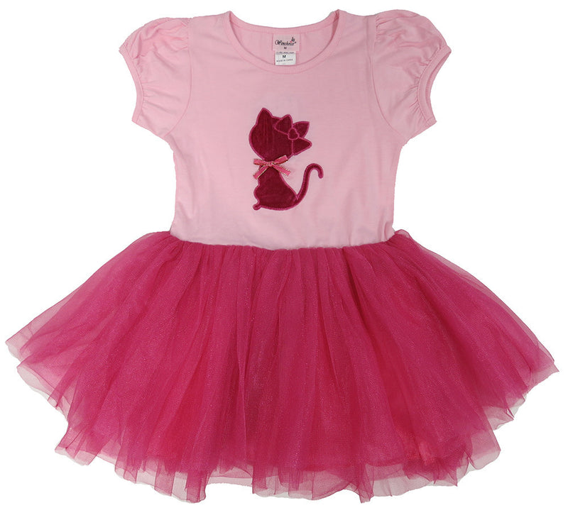 Pink/Hotpink Kitty Cat Dress