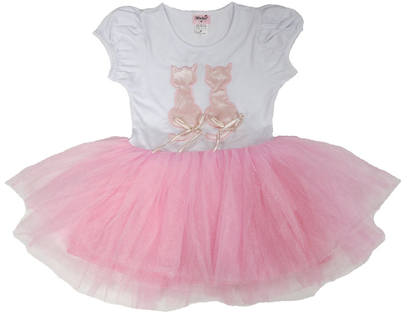 Pink/White Couple Kitty Cat Dress