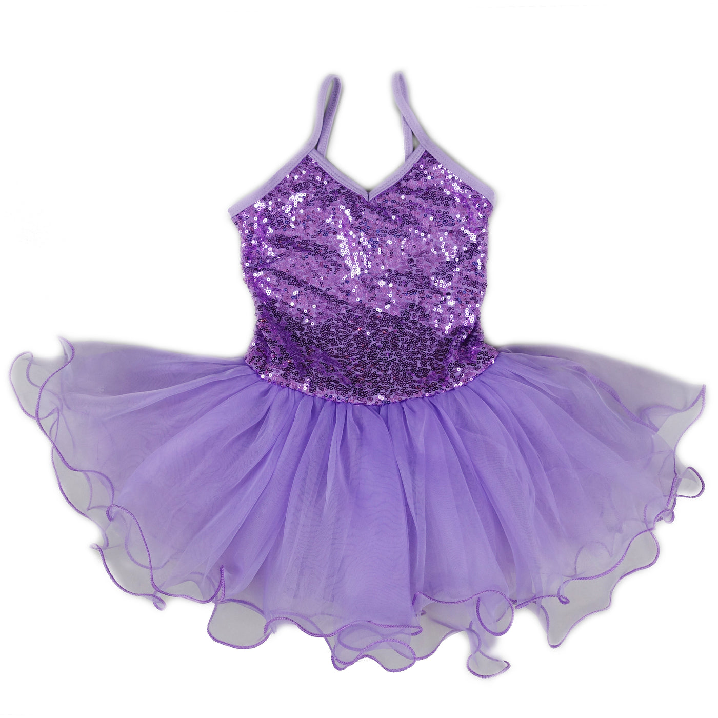 purple Sequins Ballet Dress Wenchoice