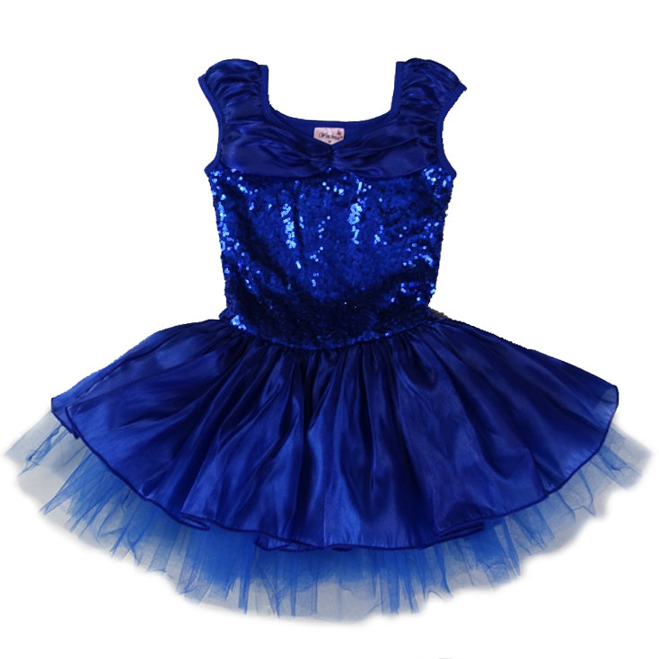 Royal Blue Sequins Ballet Dress