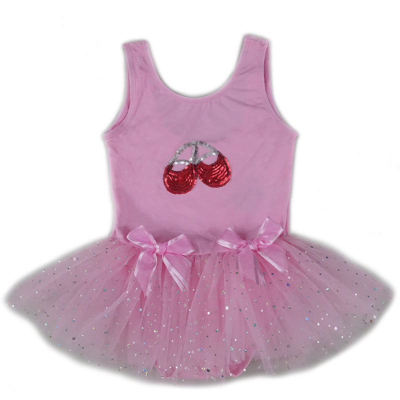 Pink Sequins Ballet Shoes Ballet Dress