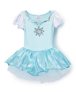 Baby Blue Snowflake Sequin Ballet Dress