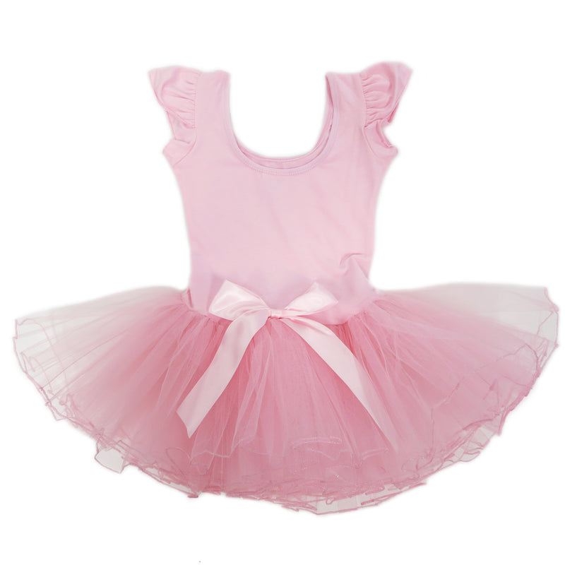 Pink Rhinestone & Bow Ballet Dress