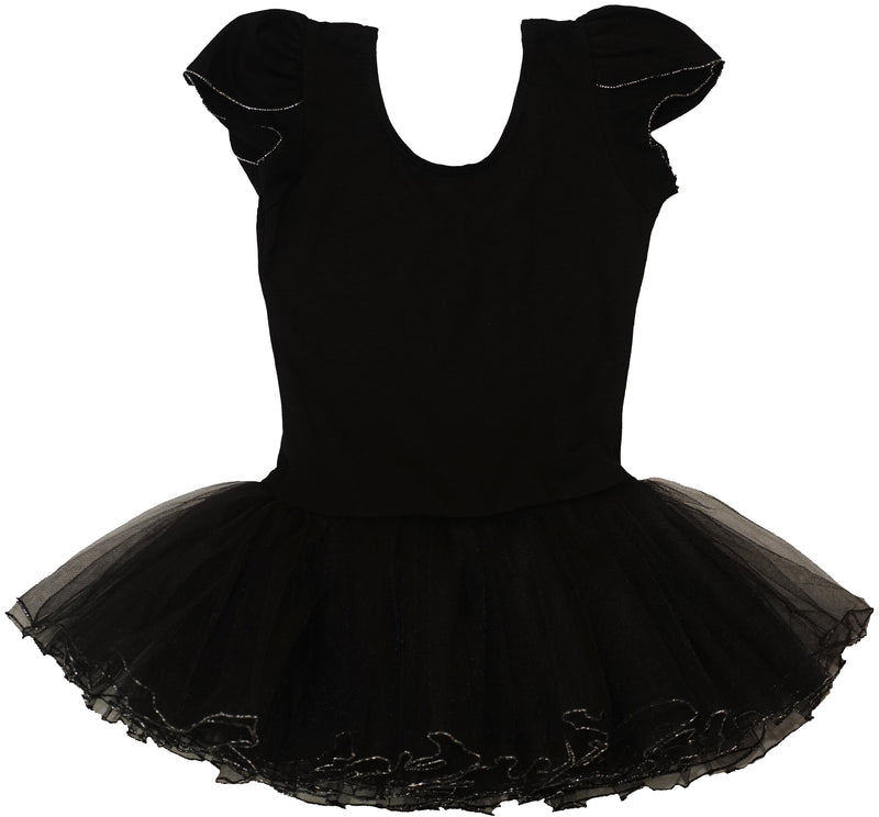 Black Silver Trim Ballet Dress