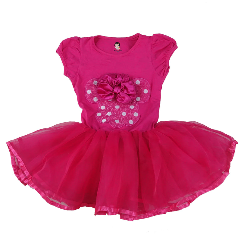 Hot Pink Minnie Bow Dress