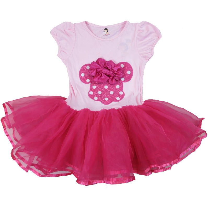 Pink & Hot Pink Minnie Bow Dress