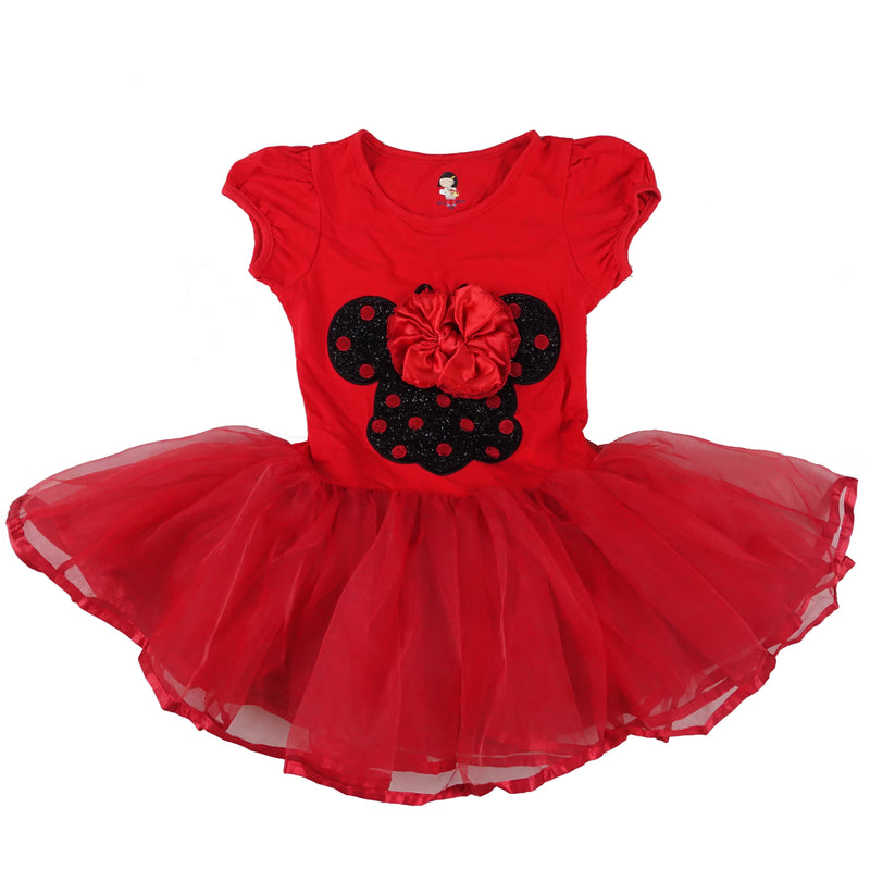 Red & Black Minnie Bow Dress