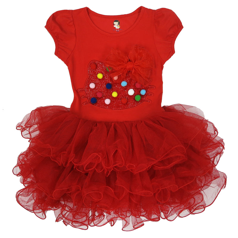 Red Kitty Bow Dress
