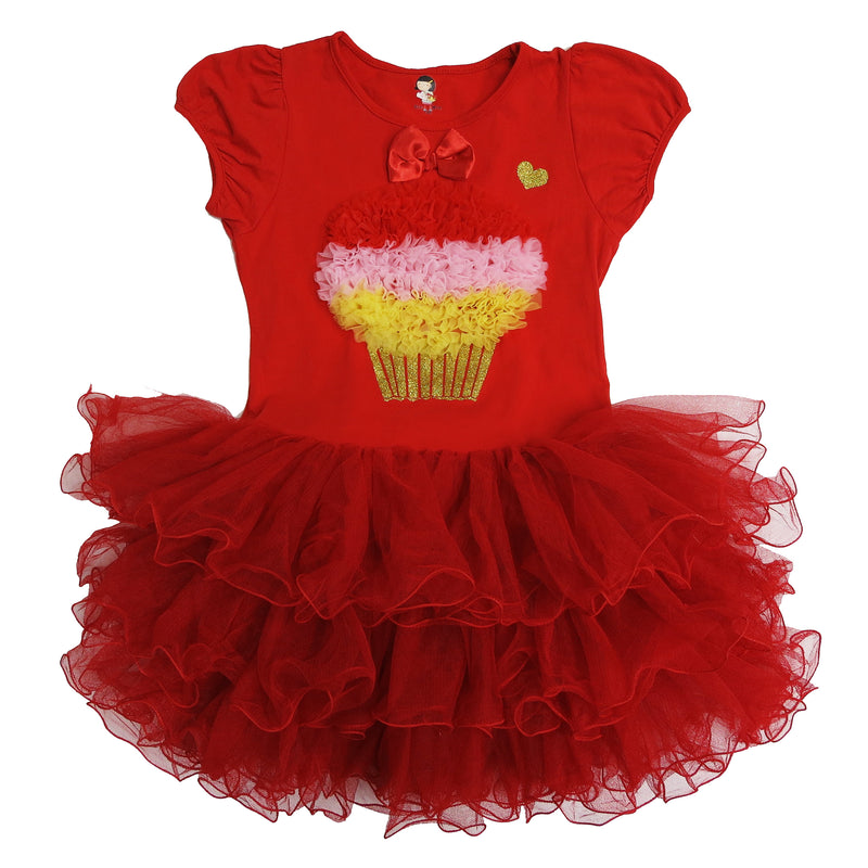 Red Ruffle Cupcake Dress