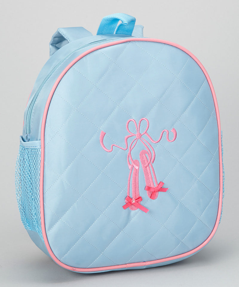 Blue Back Pack With Ballet Shoe