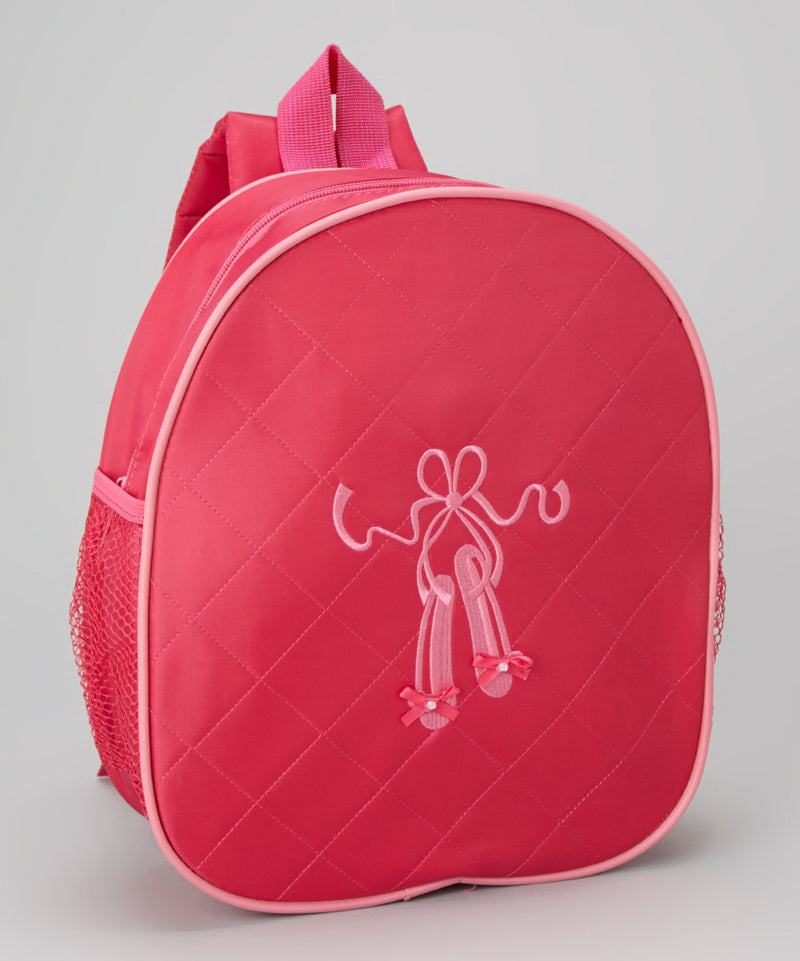 Hot Pink Back Pack With Ballet Shoe