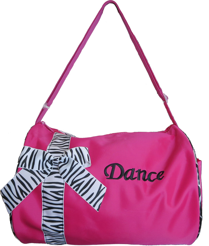 Hot Pink Zebra Bow Hot Pink Dance Bag