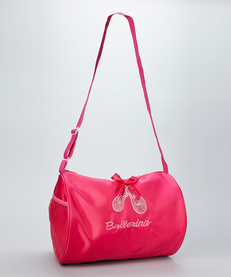 Hot Pink Sparkle Ballet Shoe Duffel