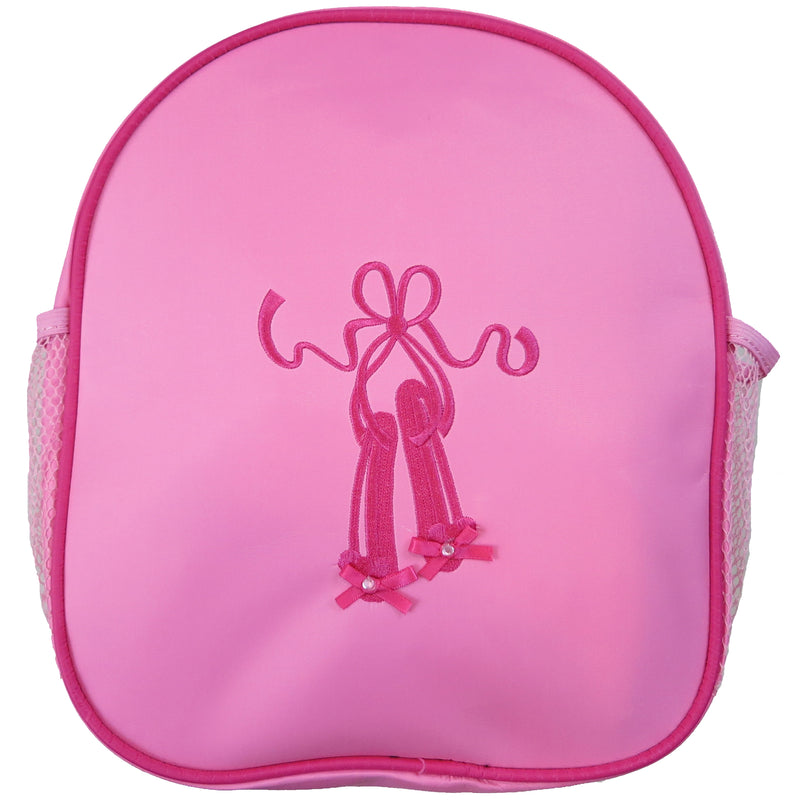 Pink Back Pack With Pink Ballet Shoe