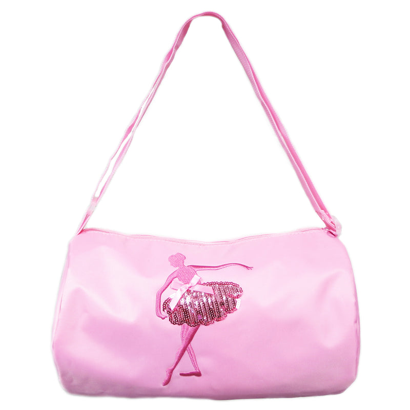 Pink Sequins Dance Girl Duffel