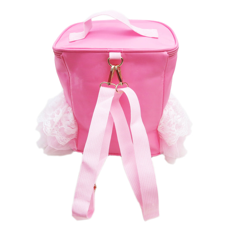 Lace Tutu Trim Pink Back Pack