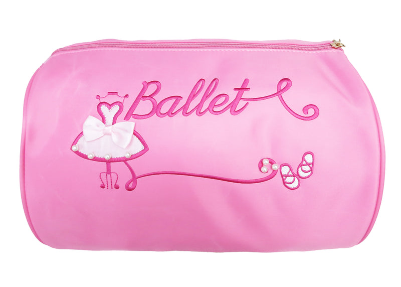 Pink "Ballet" Pearl Dress & Shoes Duffel