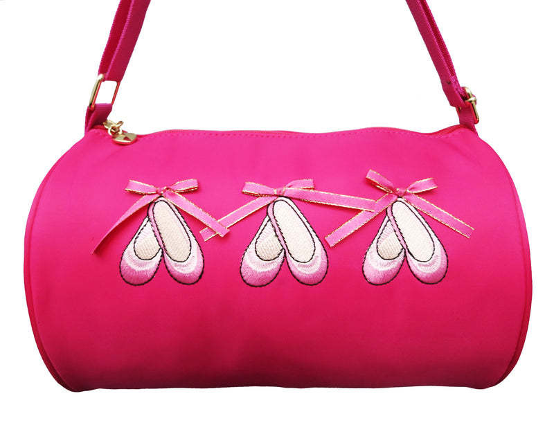 Hot Pink Tri Ballet Shoes Duffel