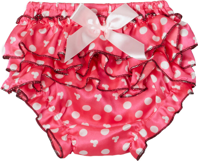 Pink/White Dot Face Satin Bloomer