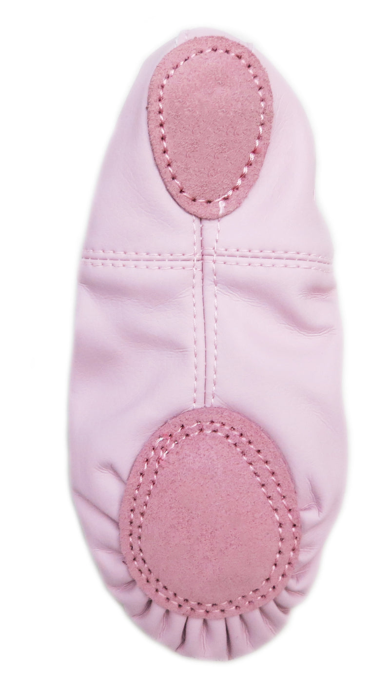 Pink Leather Ballet Shoes
